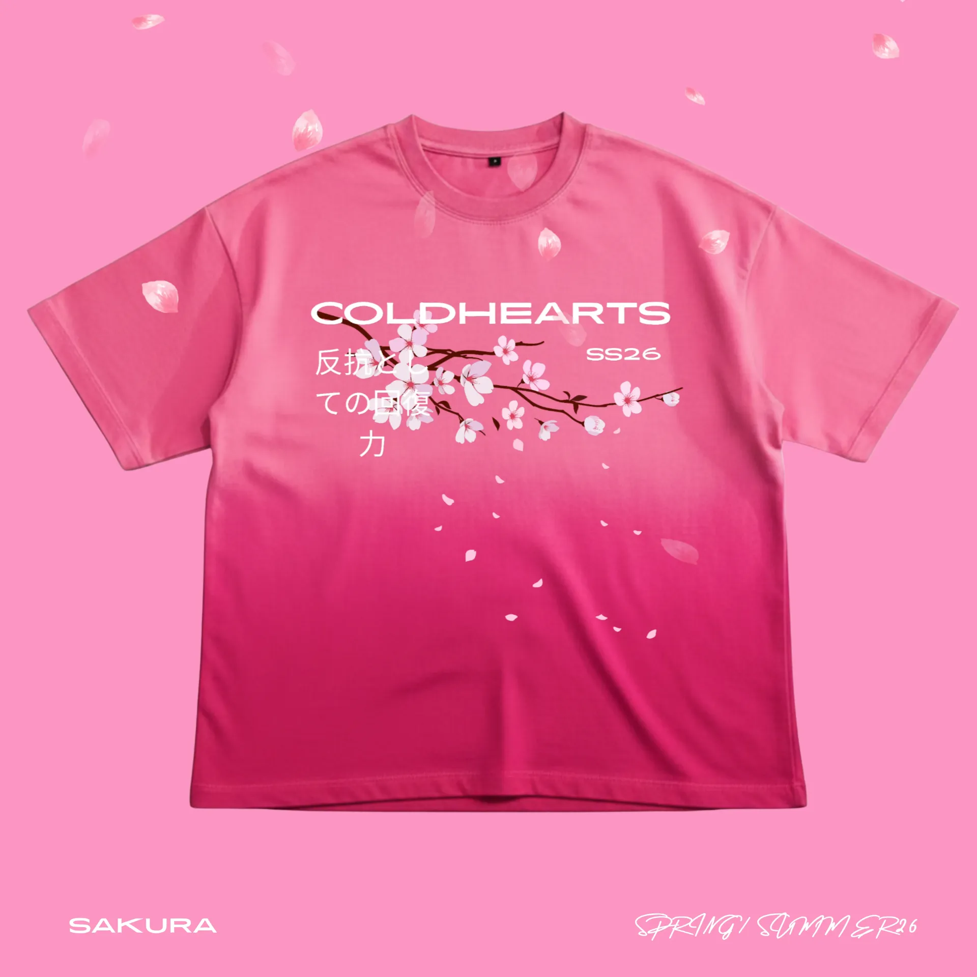 SAKURA* BOXY TEE (S)
