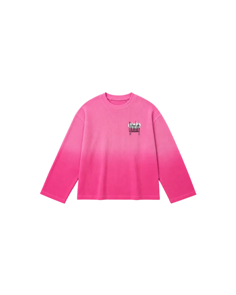 AW 26 Pink Ombre Waffle T